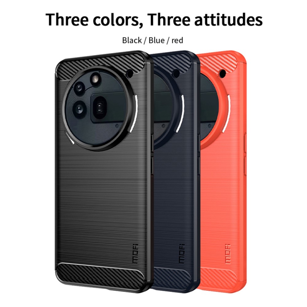 MOFI MOFI Nothing Phone 3a Pro Skal Borstad Stål Textur Svart