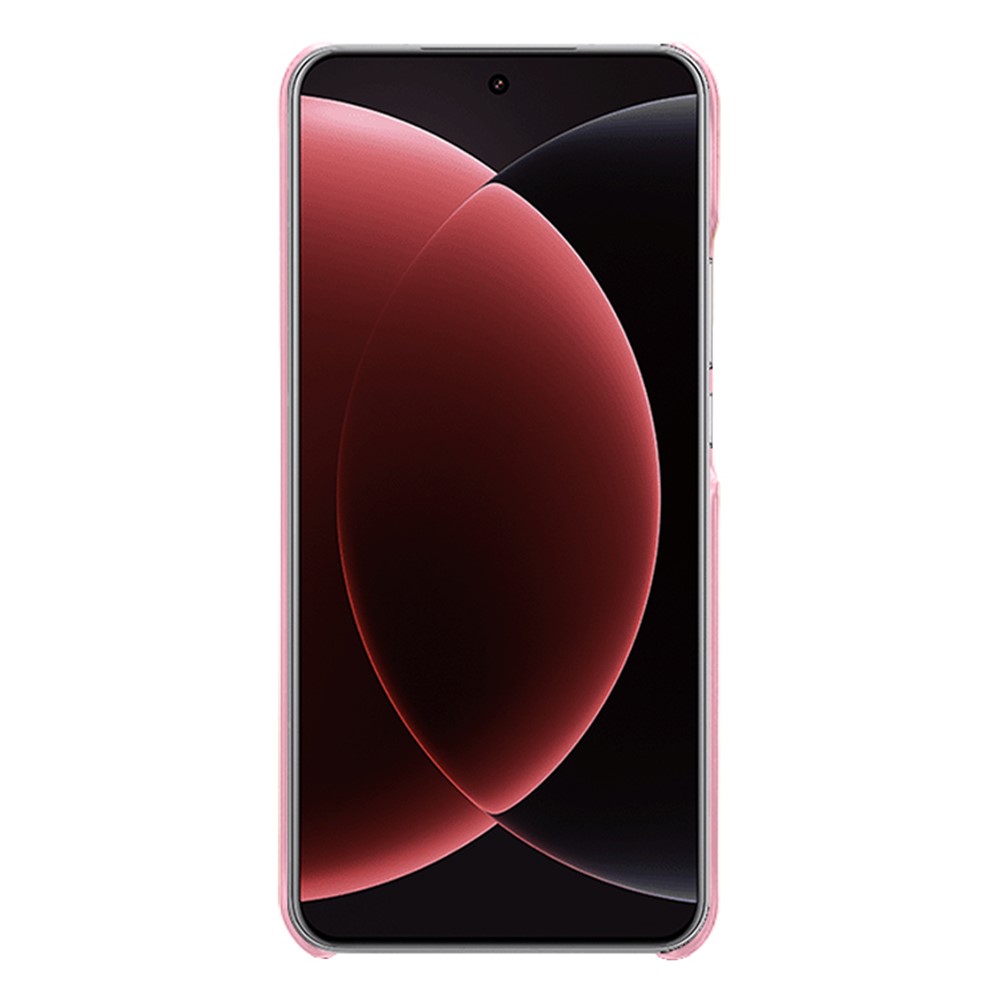  Xiaomi 15 Ultra Läderbelagt Skal Med Kortfack Roséguld