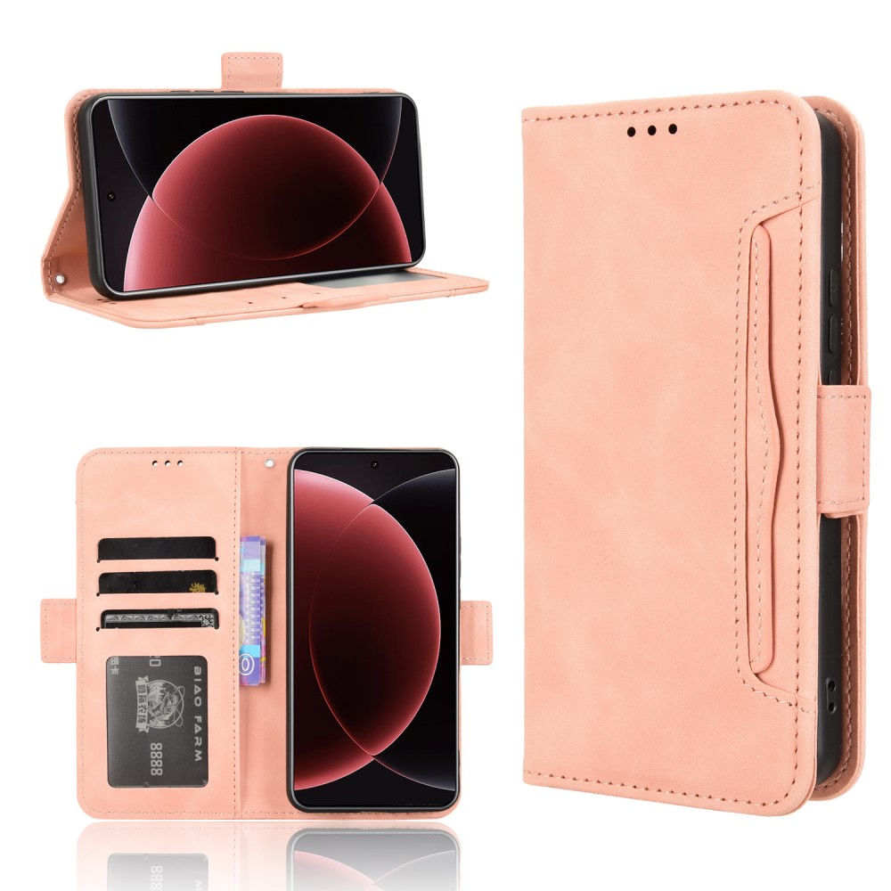  Xiaomi 15 Ultra Fodral Med Avtagbart Kortfodral Rosa