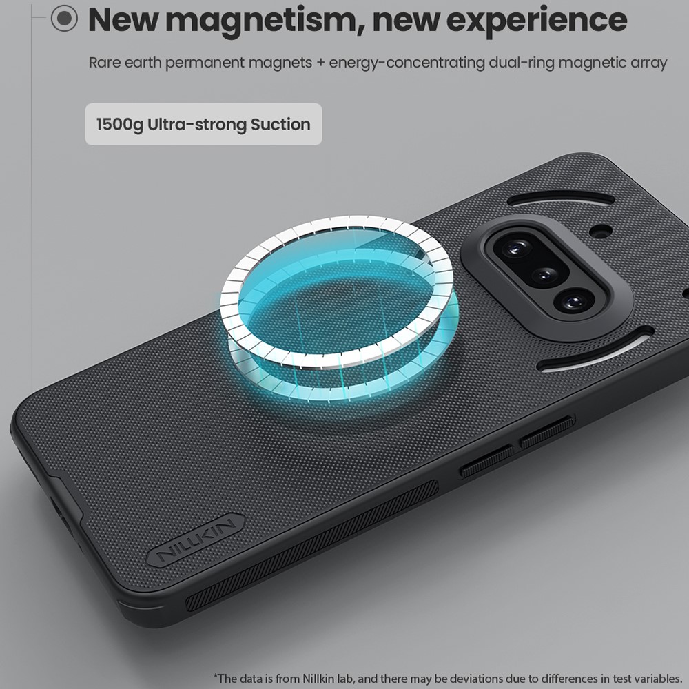 NILLKIN NILLKIN Nothing Phone 3a Skal MagSafe Frosted Shield Svart