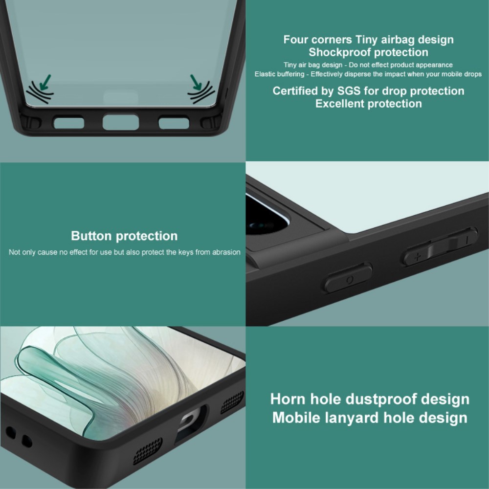 IMAK IMAK Nothing Phone 3a Pro Skal Hybrid Transparent/Svart
