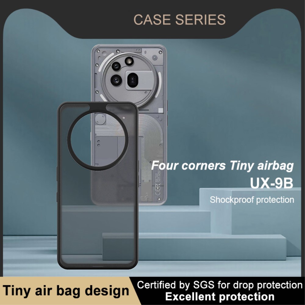 IMAK IMAK Nothing Phone 3a Pro Skal Hybrid Matt Tonad Svart
