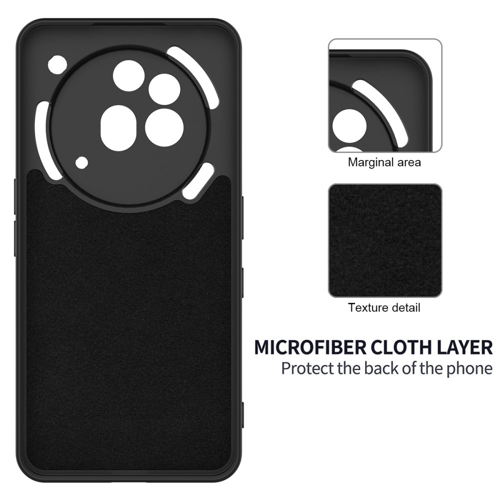  Nothing Phone 3a Pro Skal Liquid Silikon Med Strap Svart