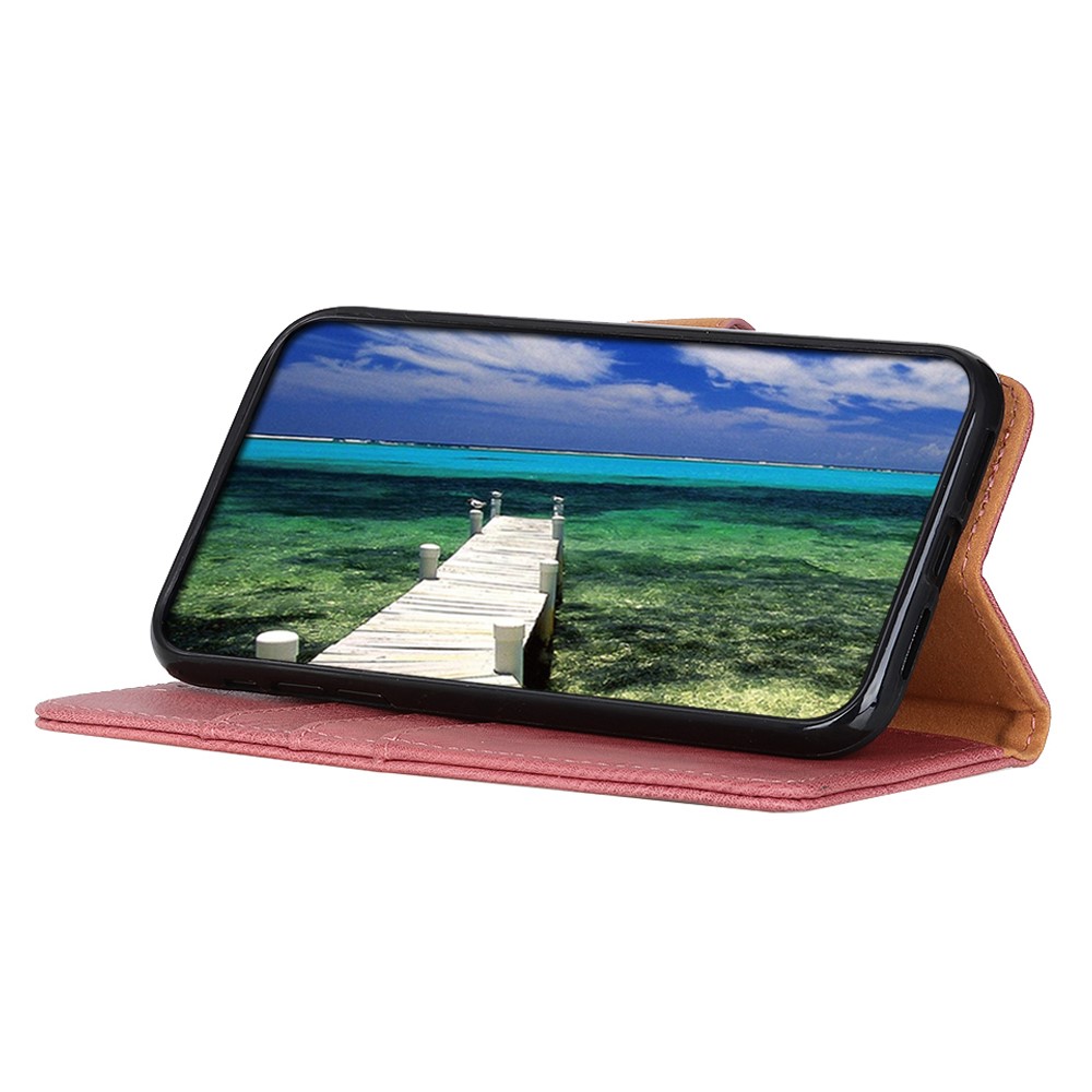 KHAZNEH KHAZNEH Samsung Galaxy S25 Edge Fodral Läder Rosa