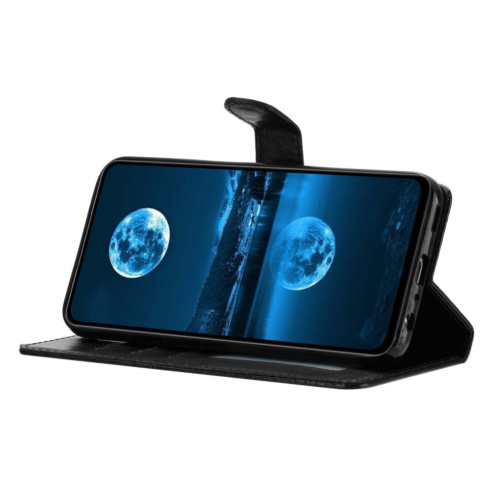  Samsung Galaxy S25 Edge Fodral Läder Svart