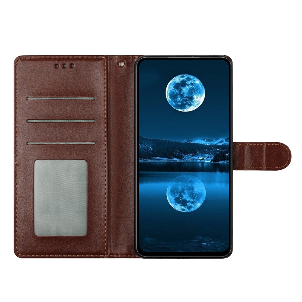  Samsung Galaxy S25 Edge Fodral Läder Brun