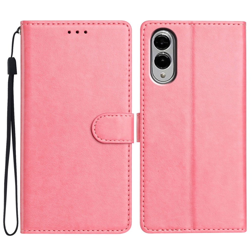  Samsung Galaxy S25 Edge Fodral Läder Rosa