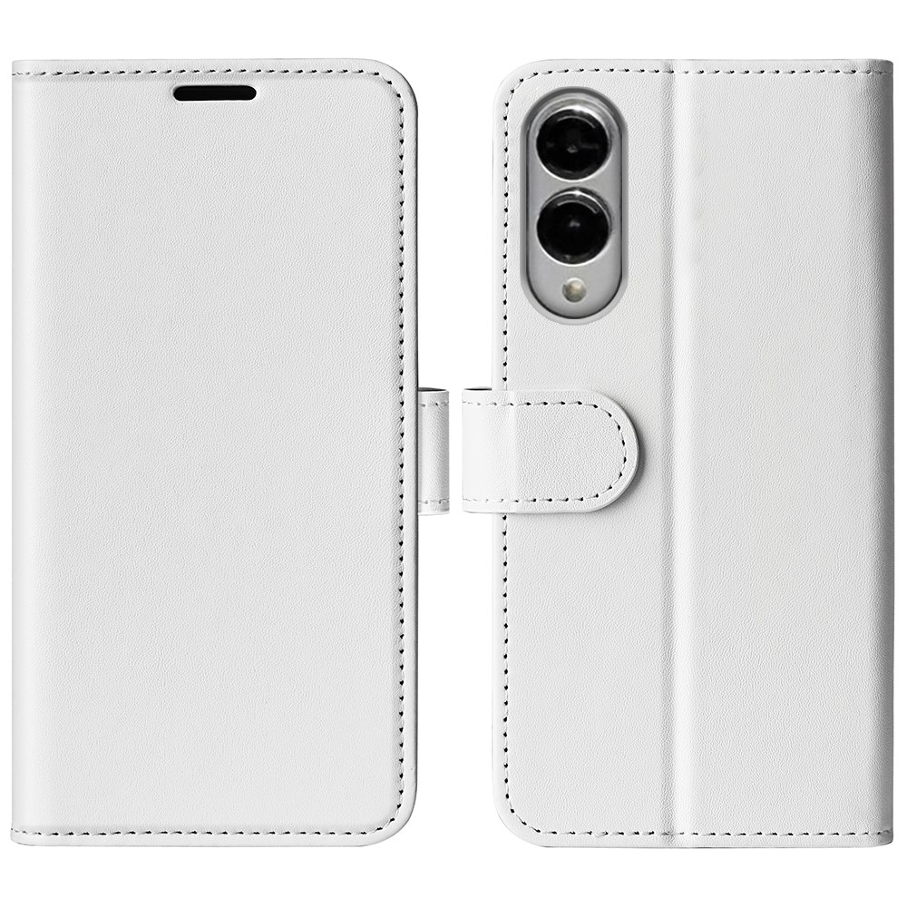  Samsung Galaxy S25 Edge Fodral Crazy Horse Läder Vit