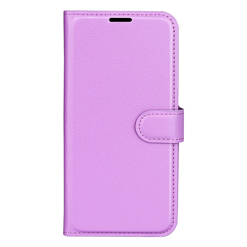  Samsung Galaxy S25 Edge Fodral Litchi Läder Lila