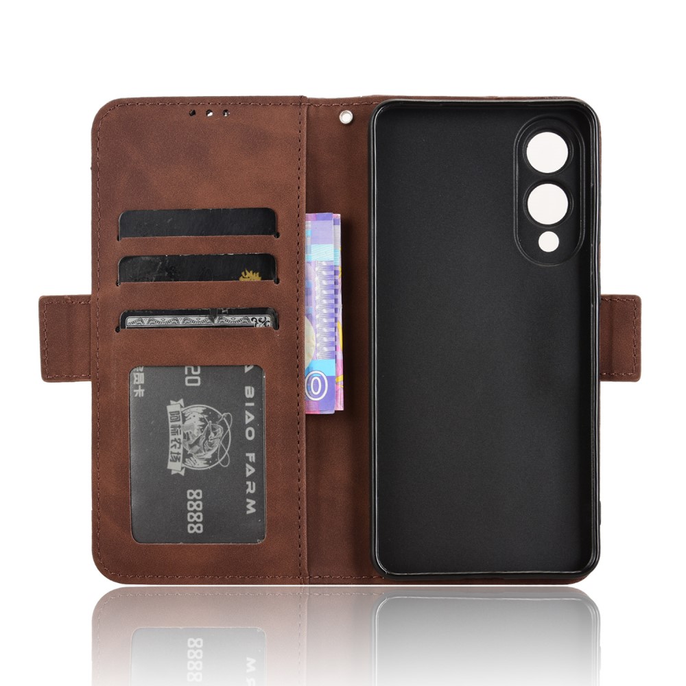  Samsung Galaxy S25 Edge Fodral Med Avtagbart Kortfodral Brun