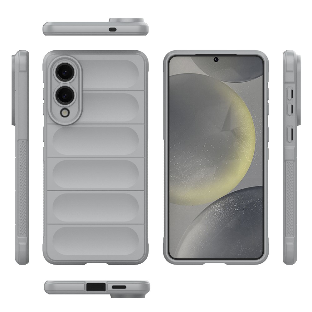  Samsung Galaxy S25 Edge Skal Magic Shield Ljus Grå