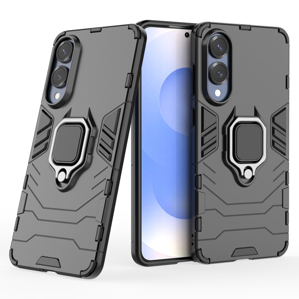  Samsung Galaxy S25 Edge Skal Ring Hybrid Armor Svart