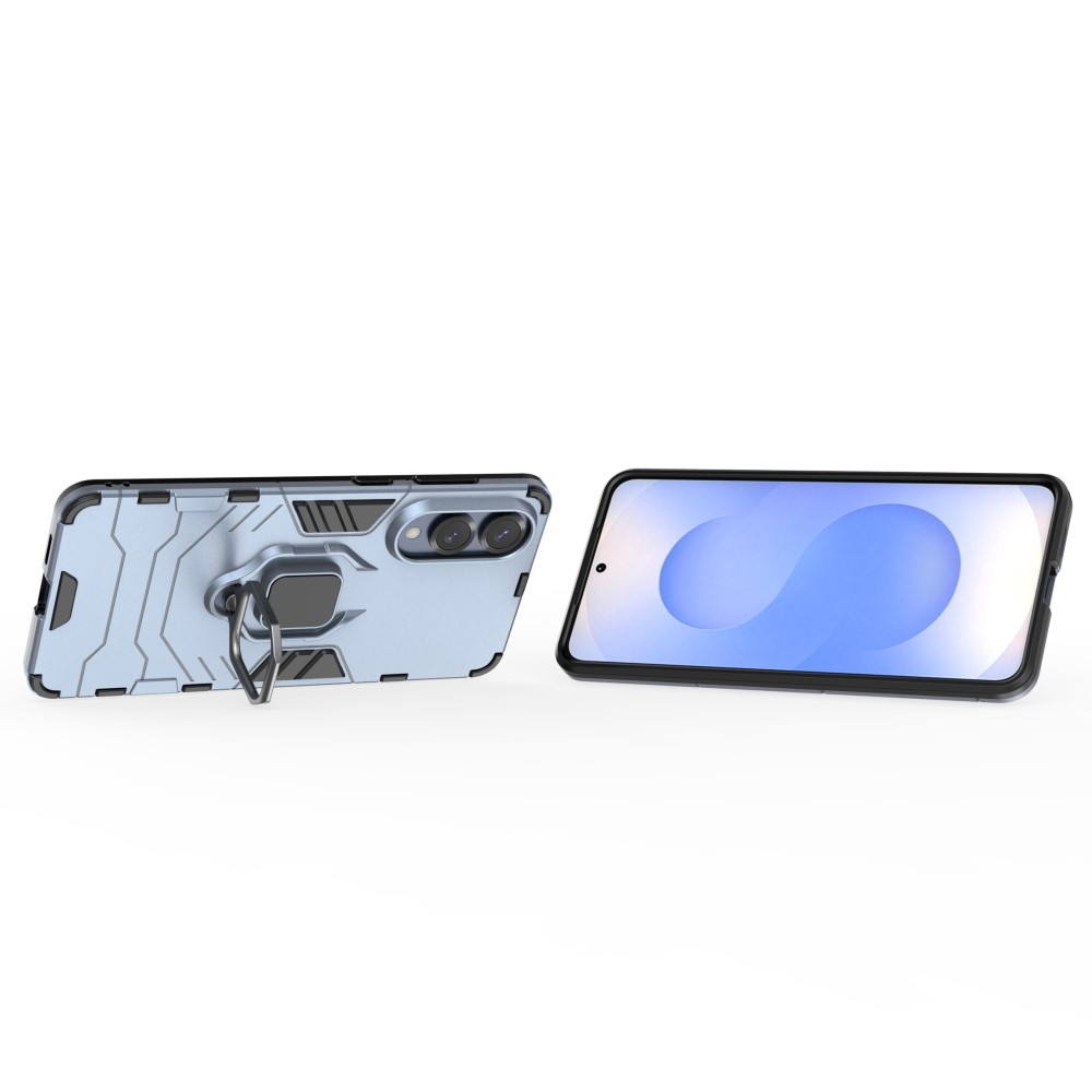  Samsung Galaxy S25 Edge Skal Ring Hybrid Armor Blå