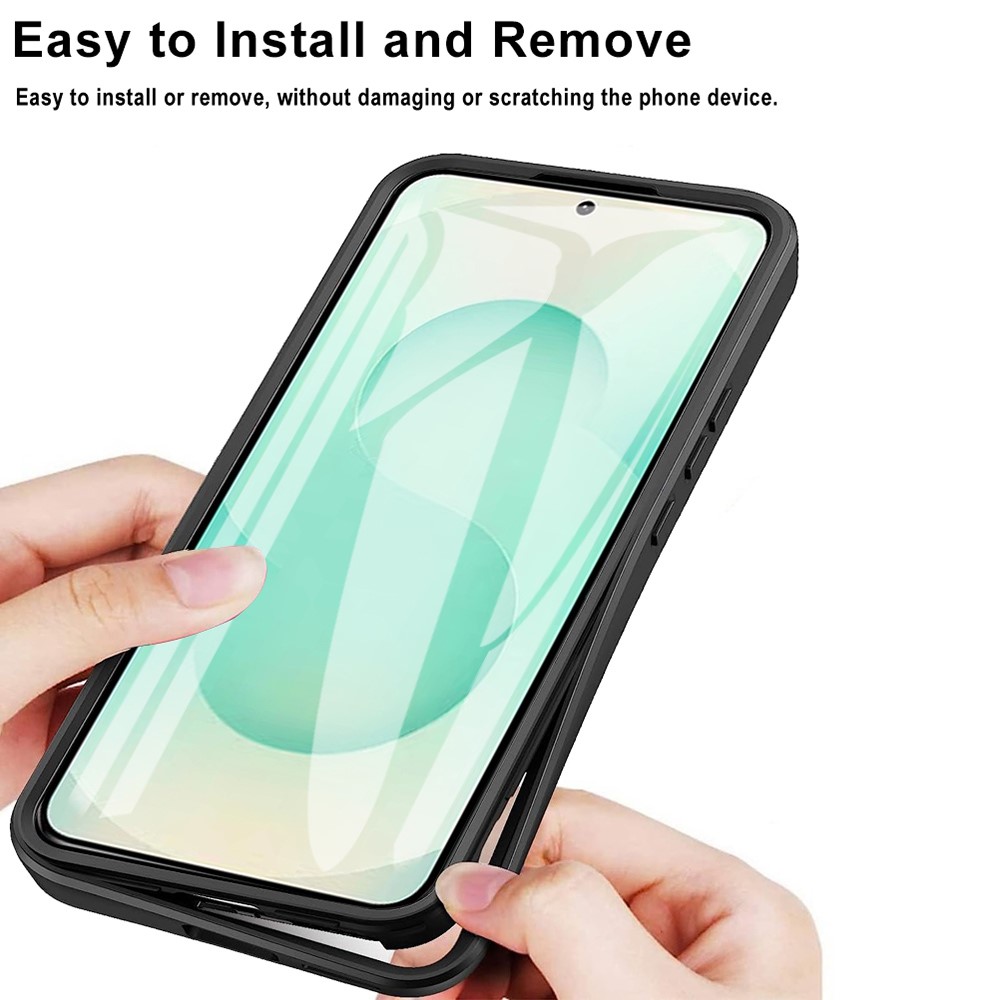  Samsung Galaxy S25 Edge Skal 360 Hybrid Defense Svart