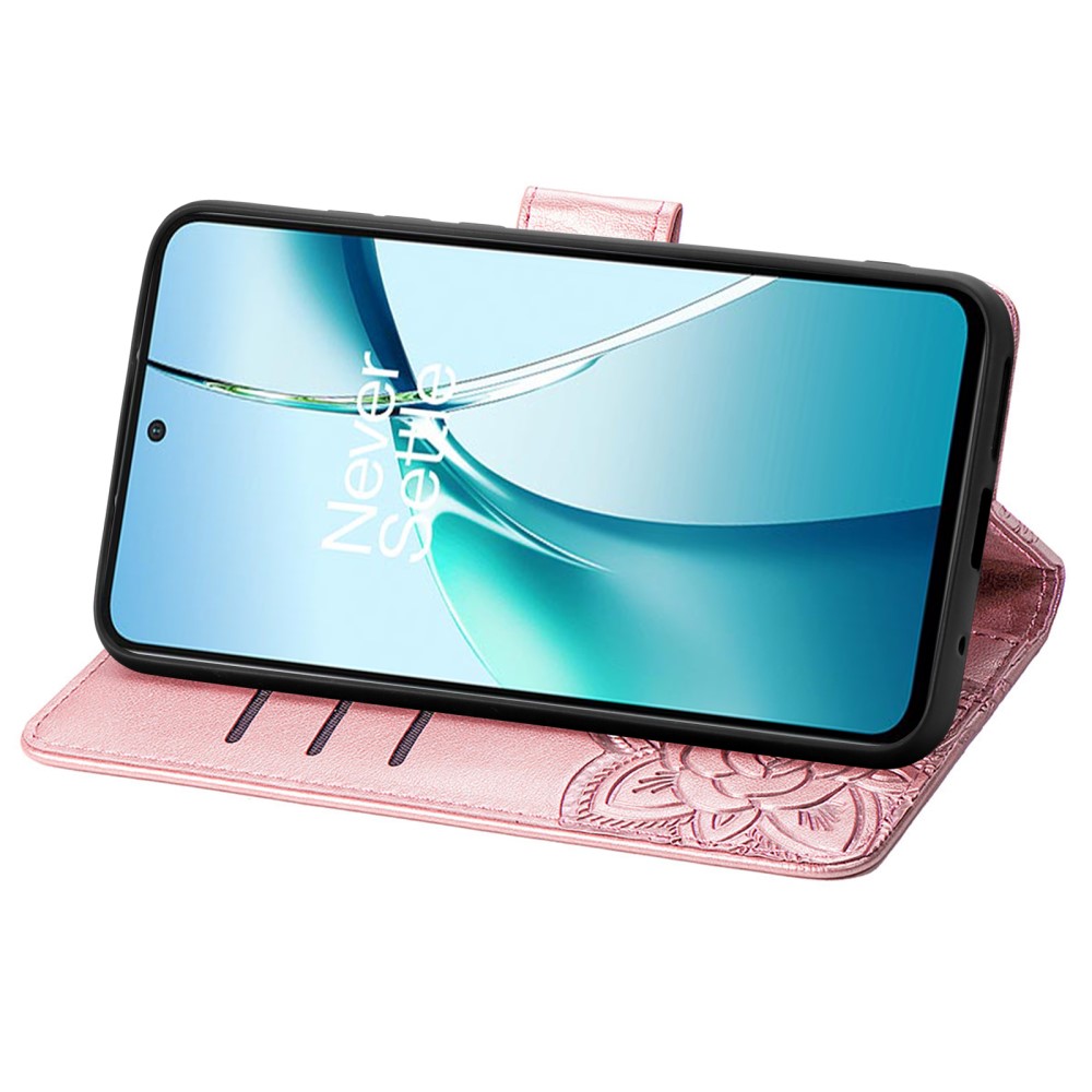  Samsung Galaxy S25 Edge Fodral Med Fjäril Tryck Roséguld