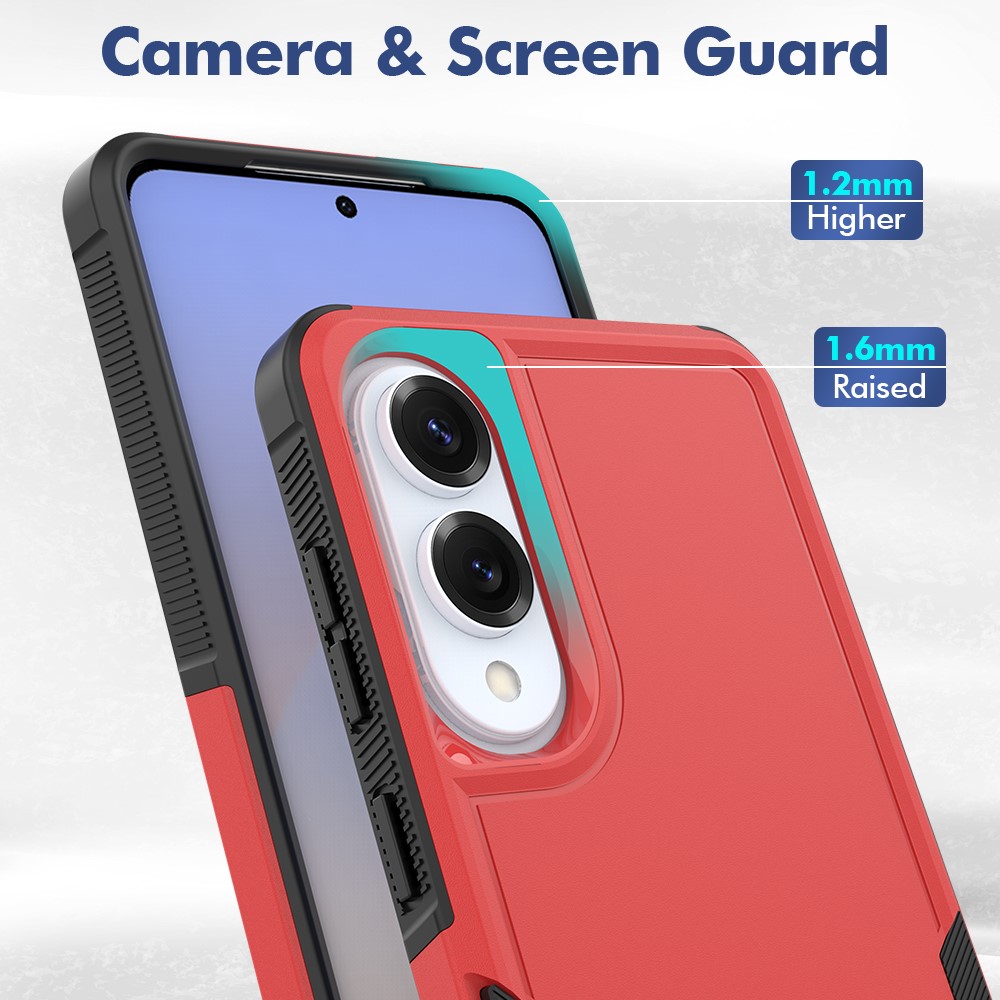  Samsung Galaxy S25 Edge Skal Extreme Shockproof Hybrid Röd
