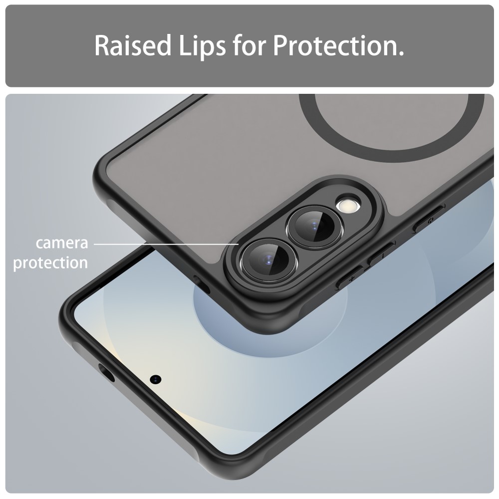  Samsung Galaxy S25 Edge Skal MagSafe Hybrid Svart