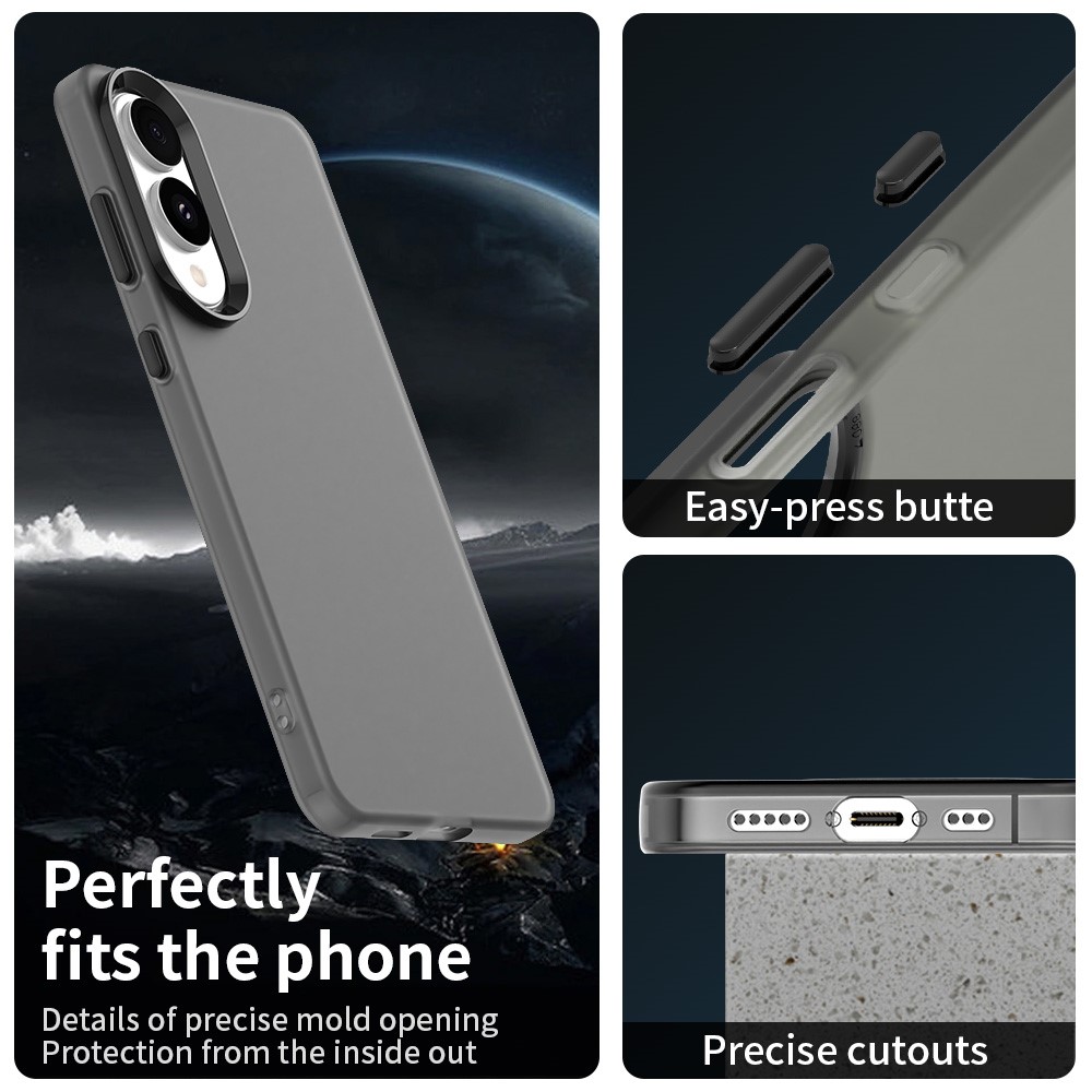  Samsung Galaxy S25 Edge Skal Slim Matt Svart