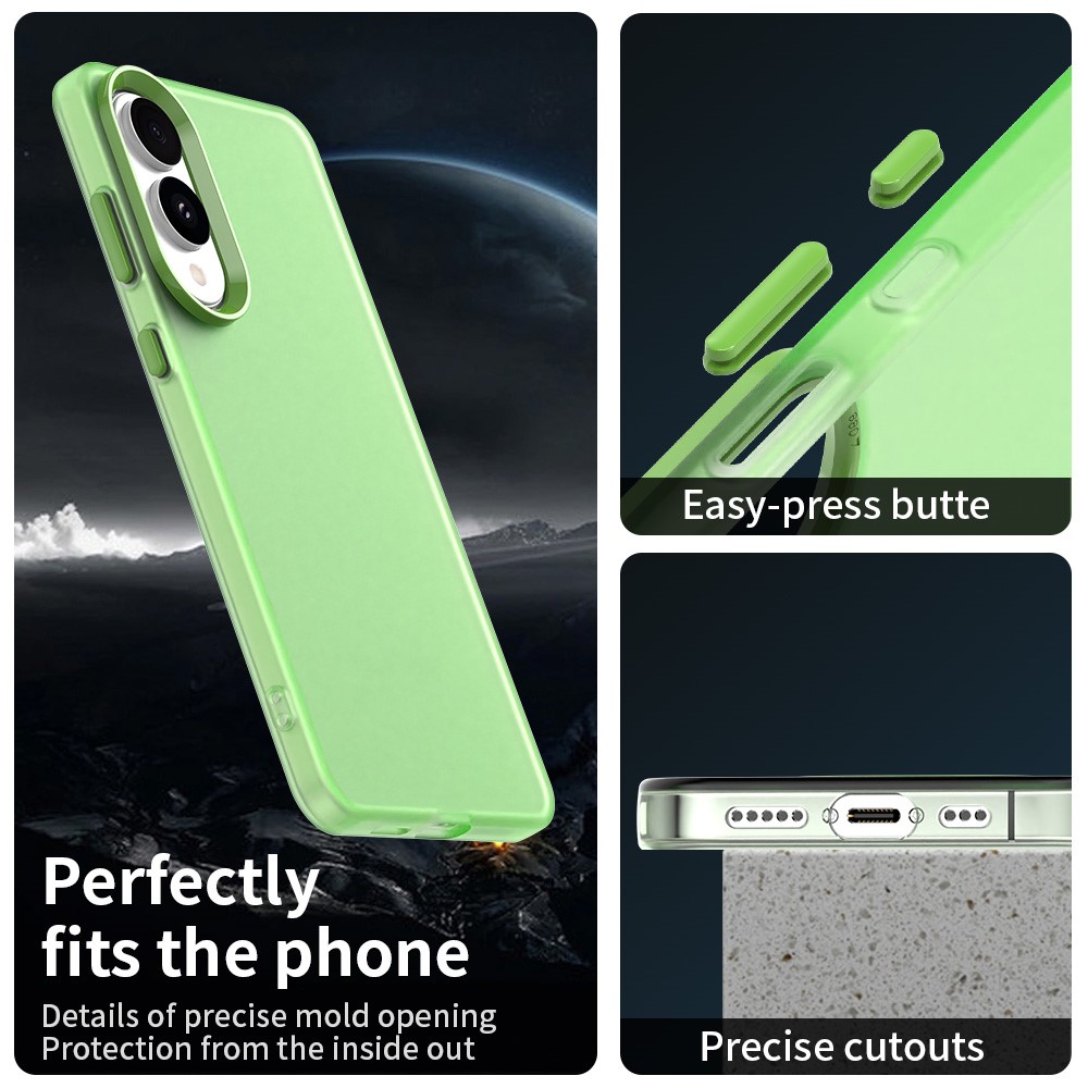  Samsung Galaxy S25 Edge Skal Slim Matt Grön