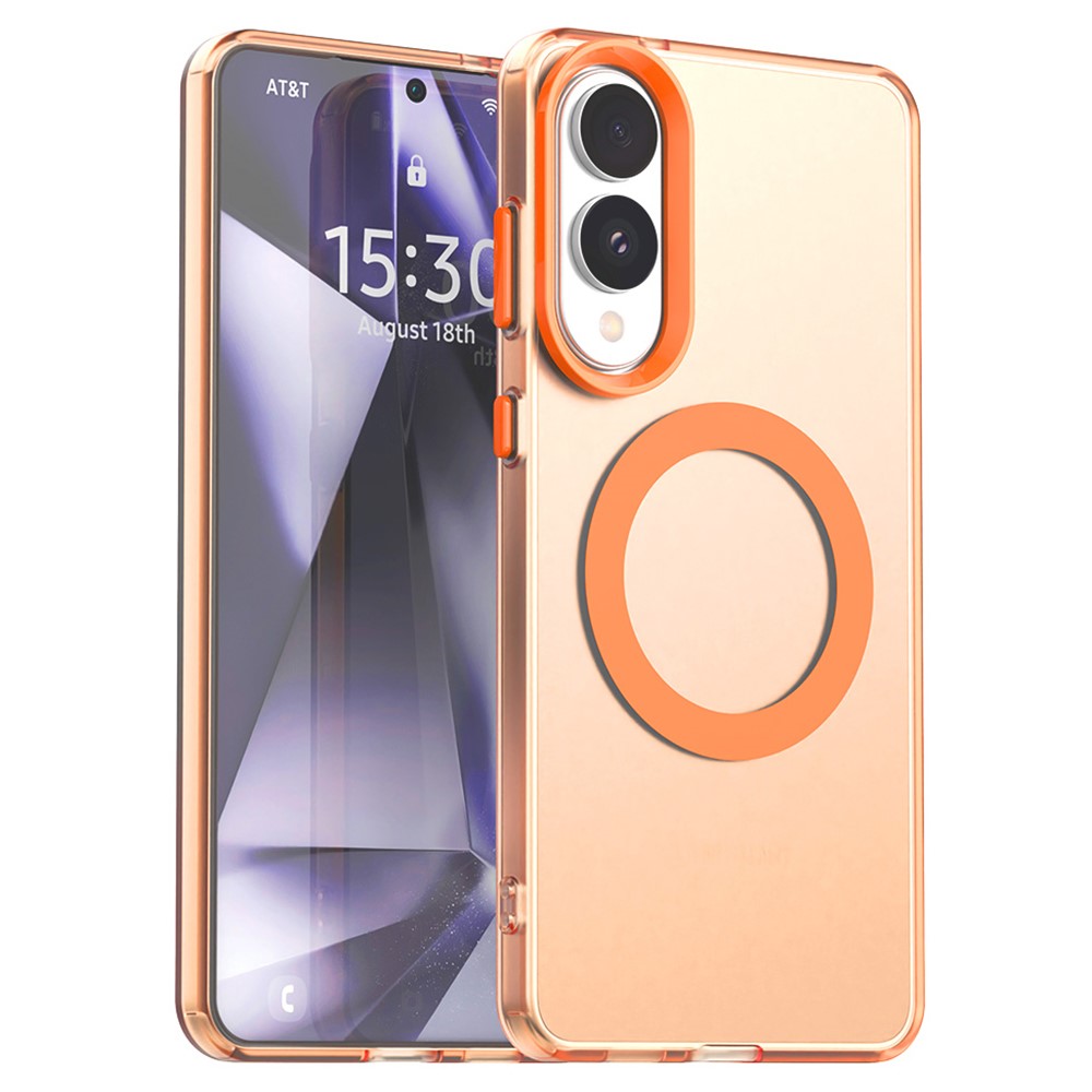  Samsung Galaxy S25 Edge Skal MagSafe Slim Matt Orange