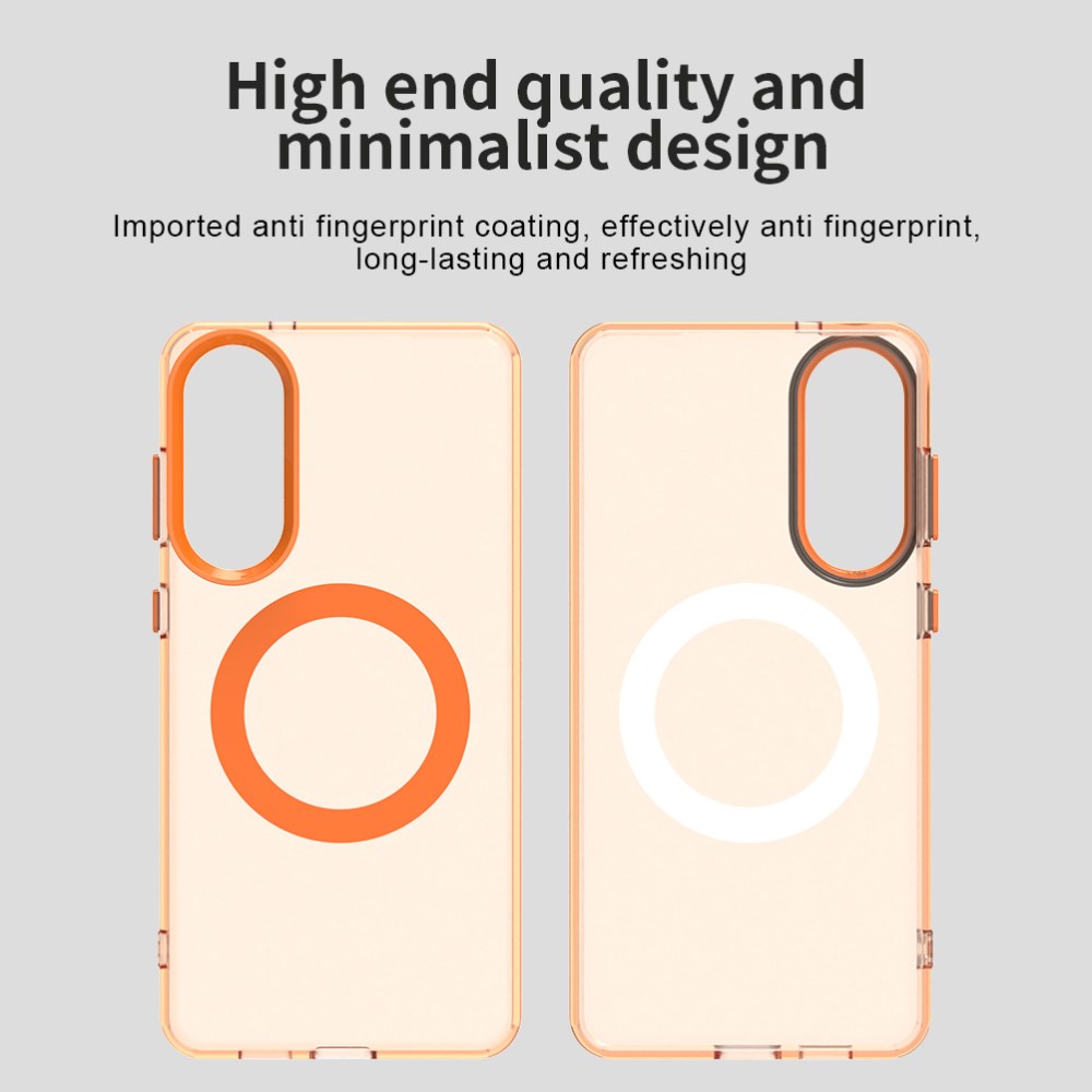  Samsung Galaxy S25 Edge Skal MagSafe Slim Matt Orange