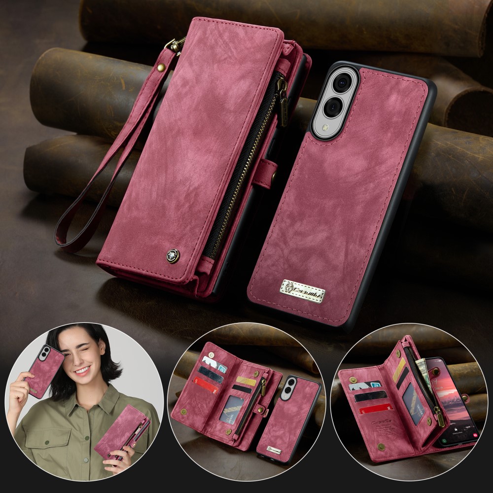 CASEME CASEME Samsung Galaxy S25 Edge Fodral Multifuntionell Röd