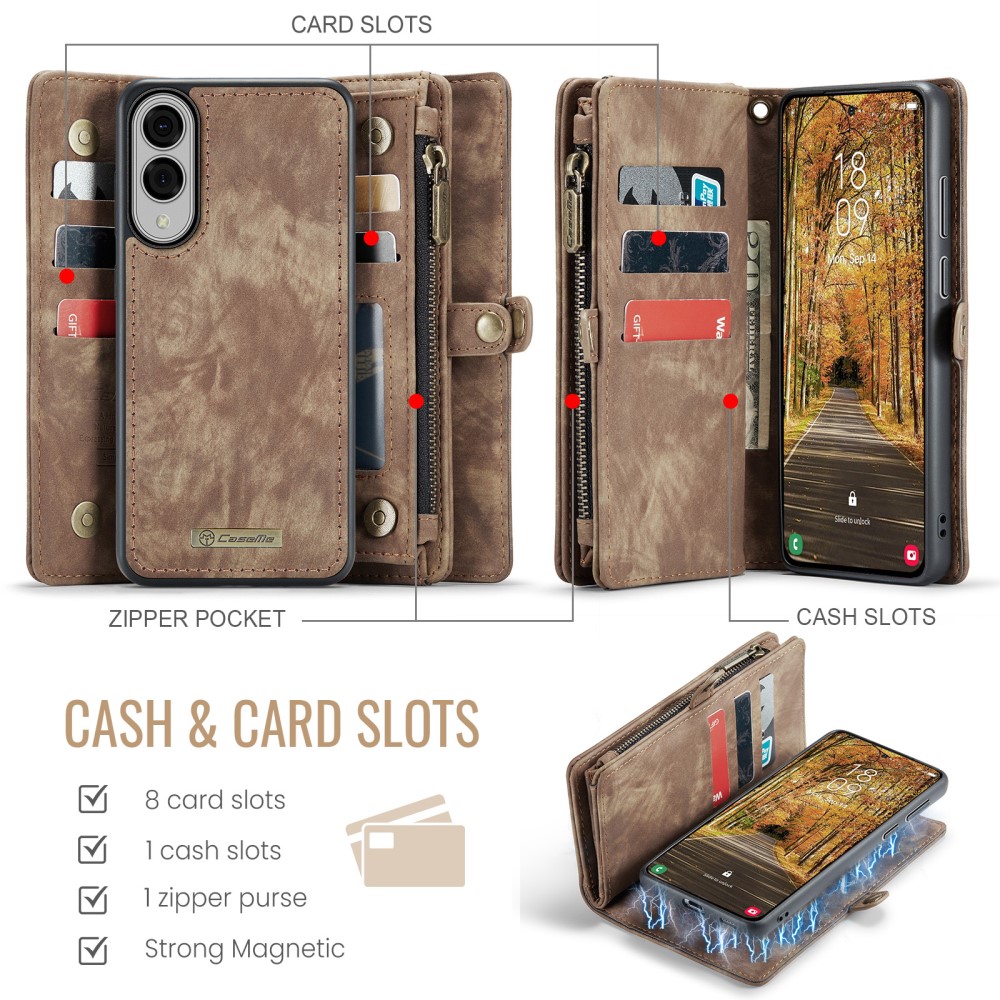 CASEME CASEME Samsung Galaxy S25 Edge Fodral Multifuntionell Brun