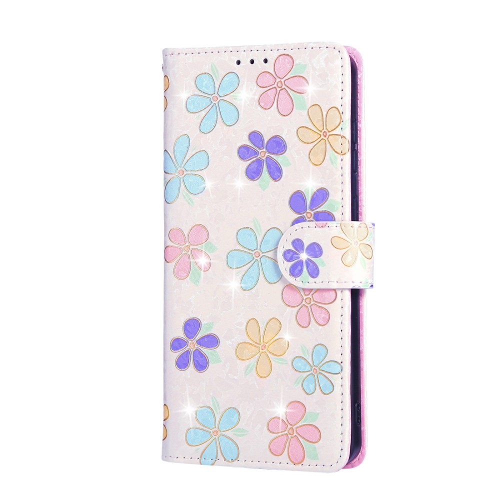  Samsung Galaxy S25 Edge Fodral RFID Färgglada blommor