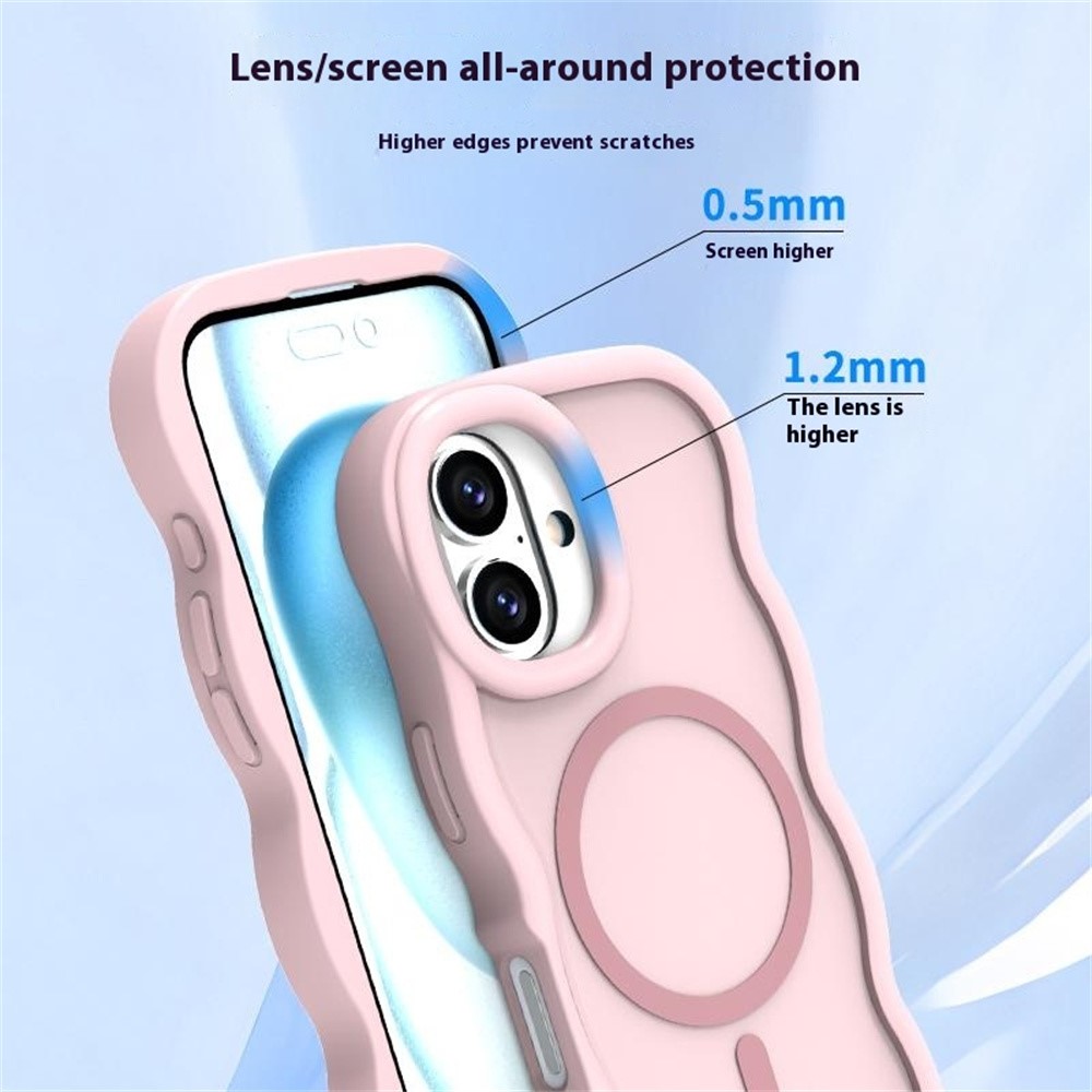  iPhone 16 Plus Skal MagSafe Wavy Matt Lila
