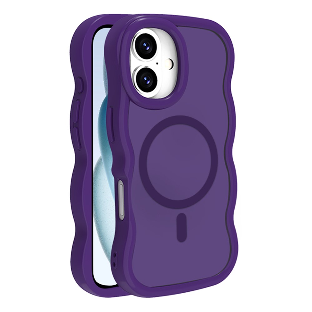  iPhone 16 Skal MagSafe Wavy Matt Lila