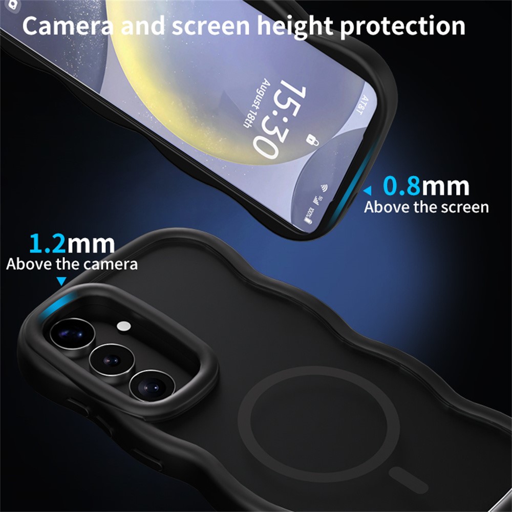  Samsung Galaxy S25 / S24 Skal MagSafe Wavy Matt Lila