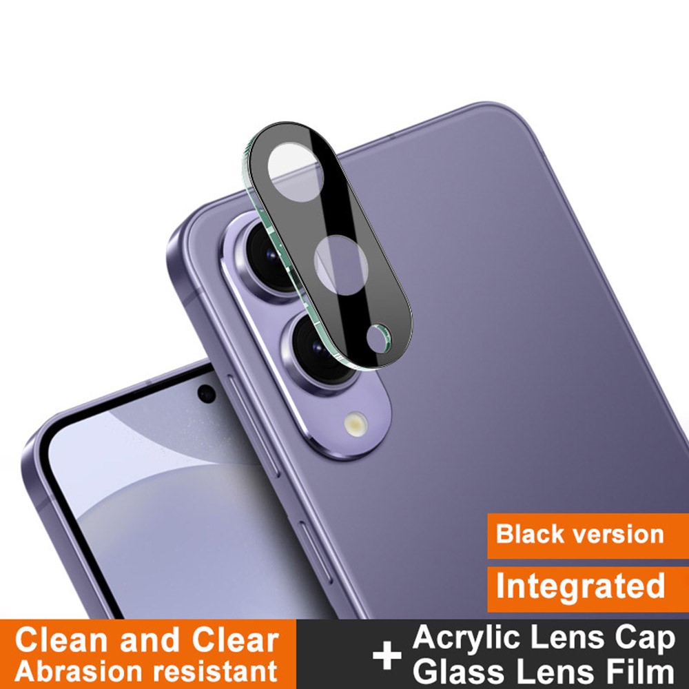 IMAK IMAK Samsung Galaxy S25 Edge Linsskydd Härdat Glas Svart
