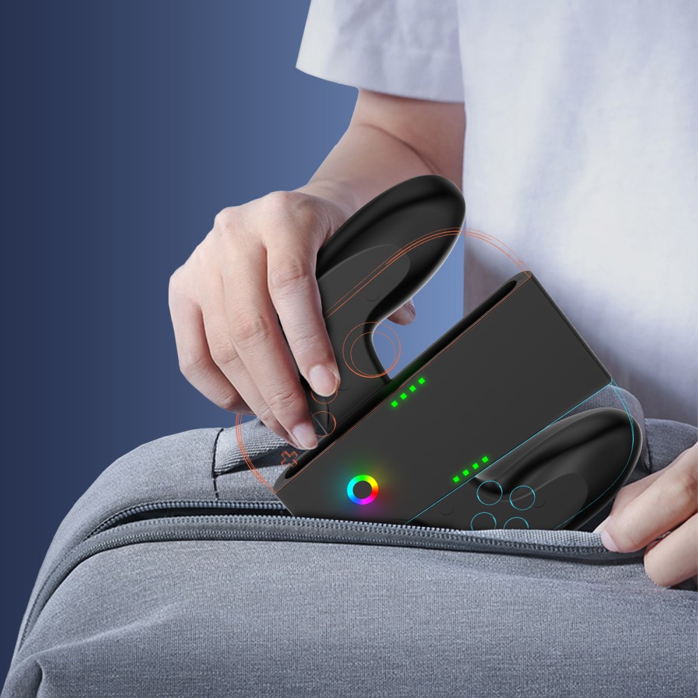 JYS JYS Nintendo Switch 2 Joy-Con Charging Grip Svart