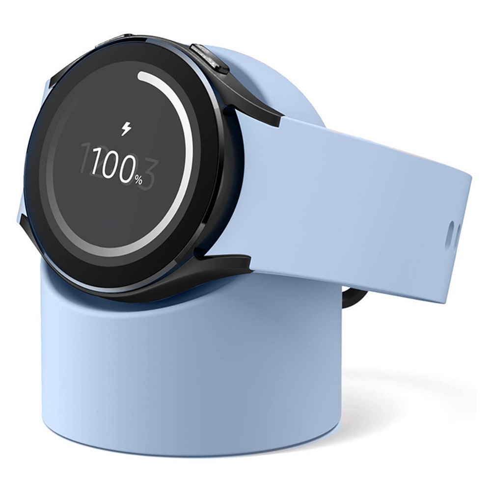  Samsung Galaxy Watch 5/5 Pro/6/7/FE Silikon Stativ Ljus Blå