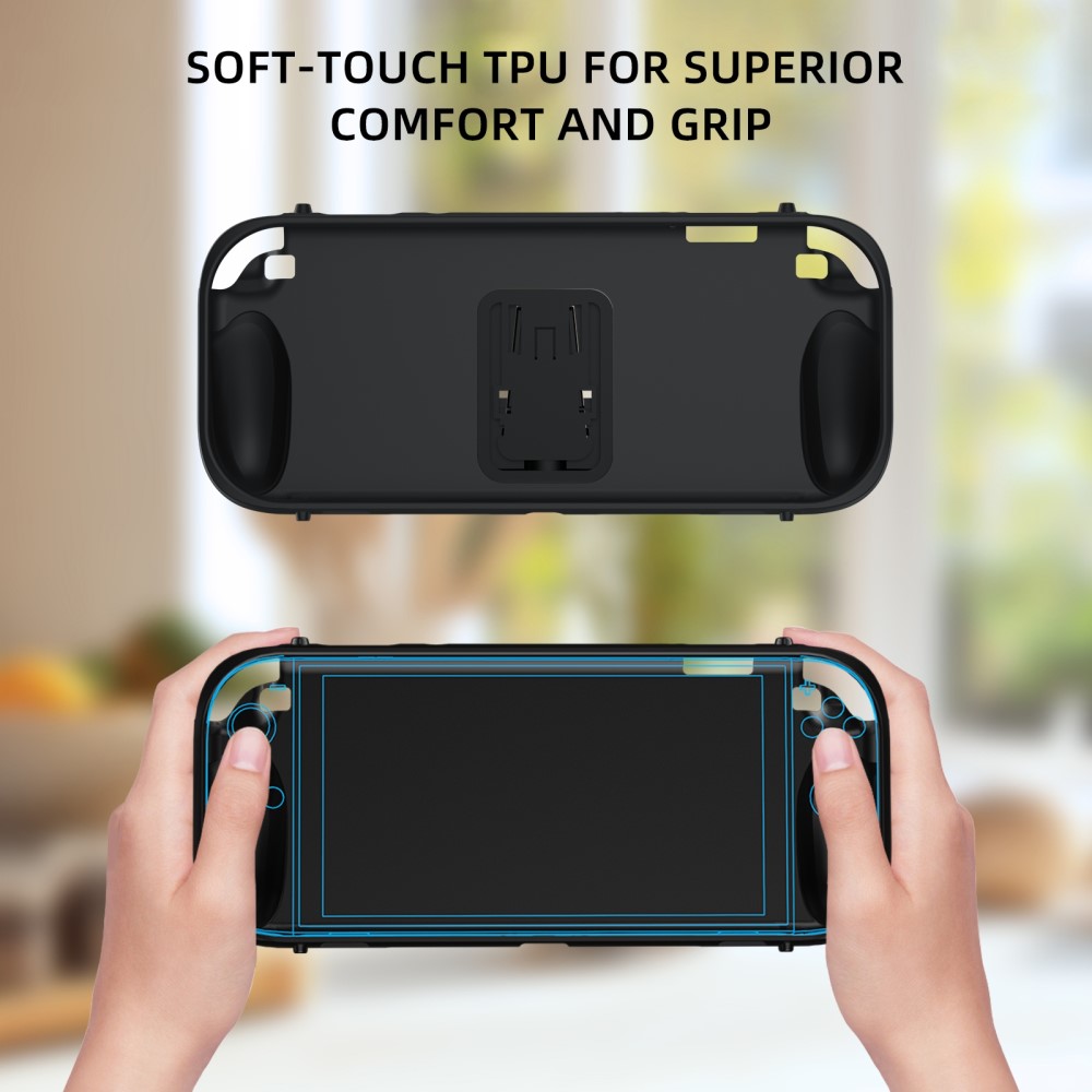 JYS JYS Nintendo Switch 2 Skal TPU Kickstand Svart