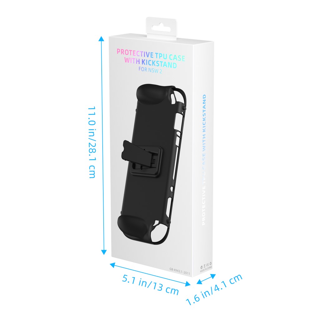 JYS JYS Nintendo Switch 2 Skal TPU Kickstand Svart