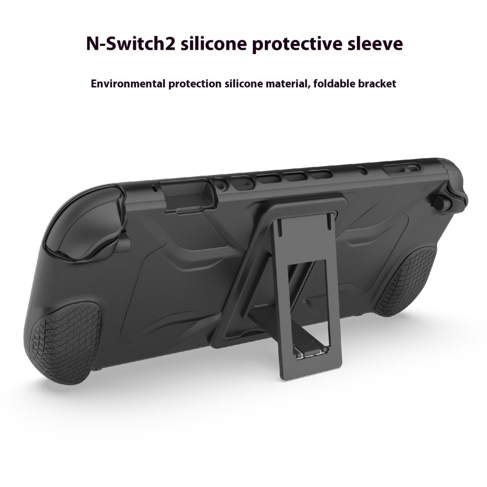 PGTECH PGTECH Nintendo Switch 2 Skal Kickstand Silikon Svart