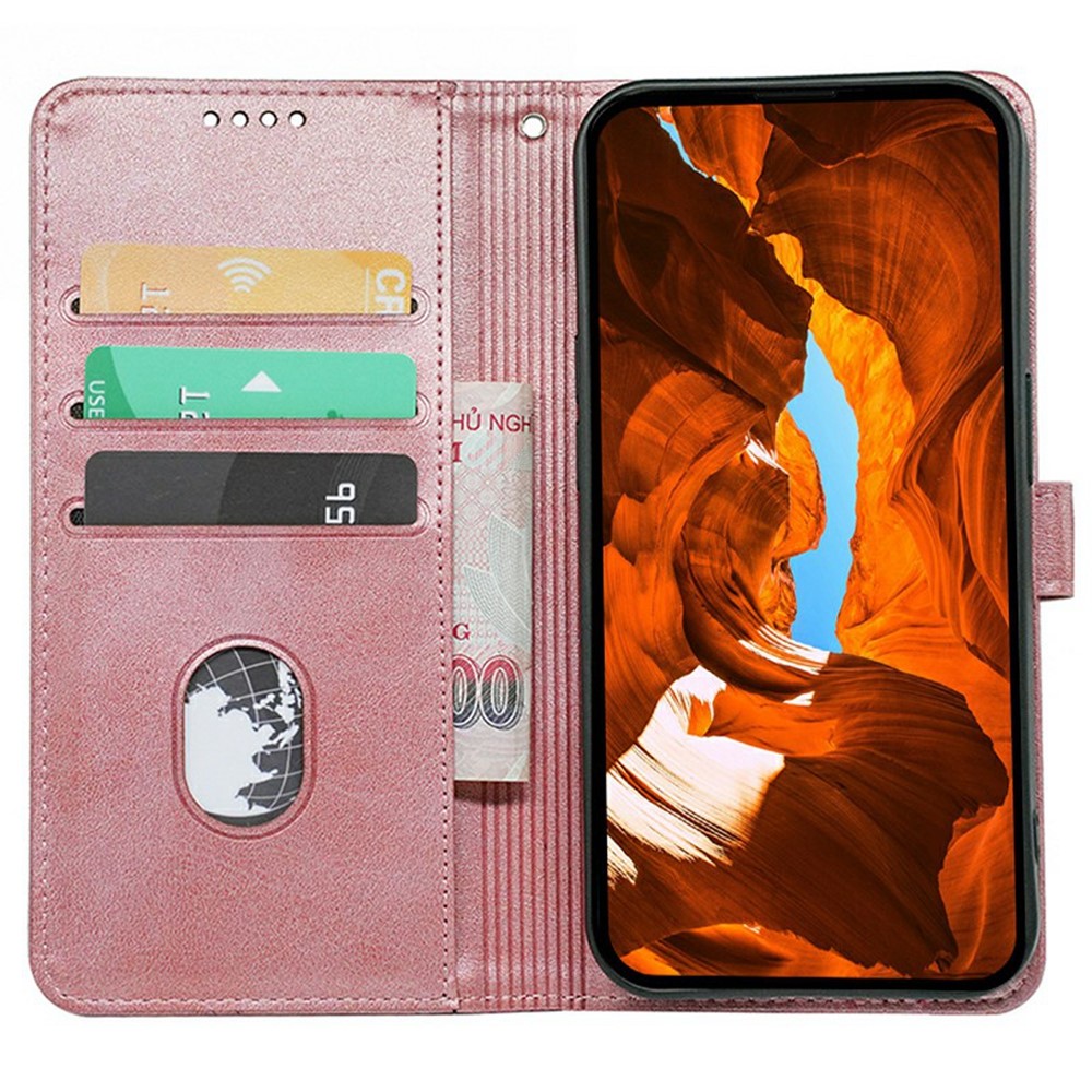  Motorola Edge 60 / 60 Fusion Fodral Läder Roséguld