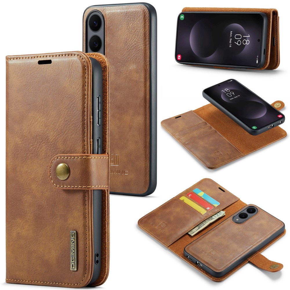 DG.MING DG.MING Galaxy S25 Edge 2in1 Magnet Fodral / Skal Brun