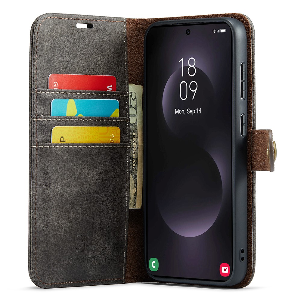 DG.MING DG.MING Galaxy S25 Edge 2in1 Magnet Fodral / Skal Grå