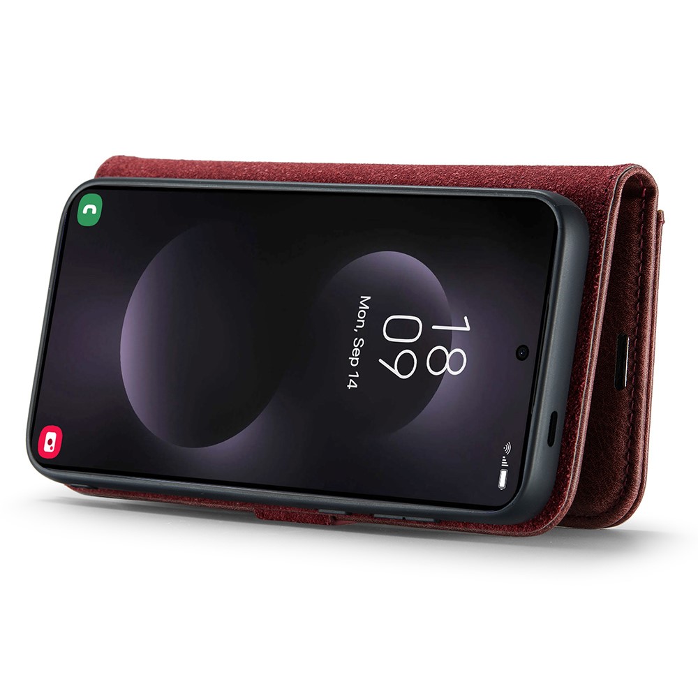 DG.MING DG.MING Galaxy S25 Edge 2in1 Magnet Fodral / Skal Röd