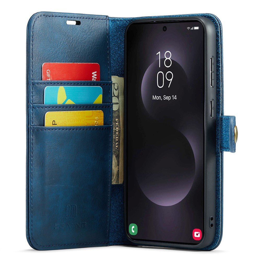 DG.MING DG.MING Galaxy S25 Edge 2in1 Magnet Fodral / Skal Blå