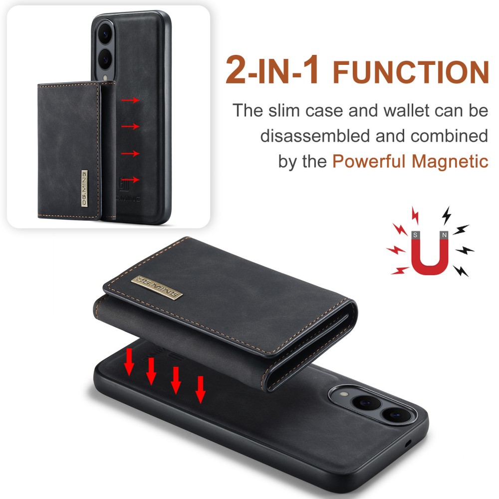 DG.MING DG.MING Galaxy S25 Edge Skal 2in1 Magnetiskt Avtagbart Kortfack