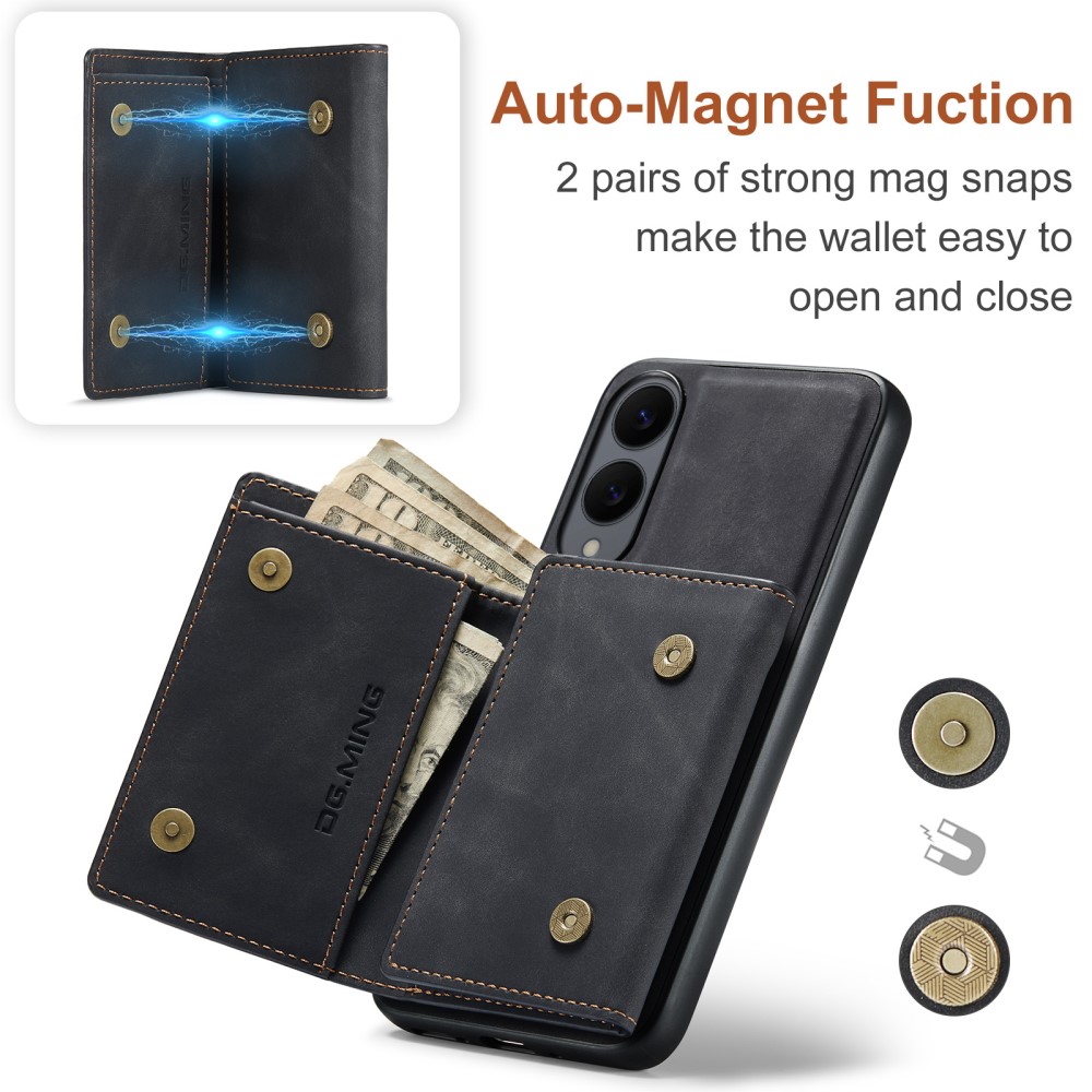 DG.MING DG.MING Galaxy S25 Edge Skal 2in1 Magnetiskt Avtagbart Kortfack