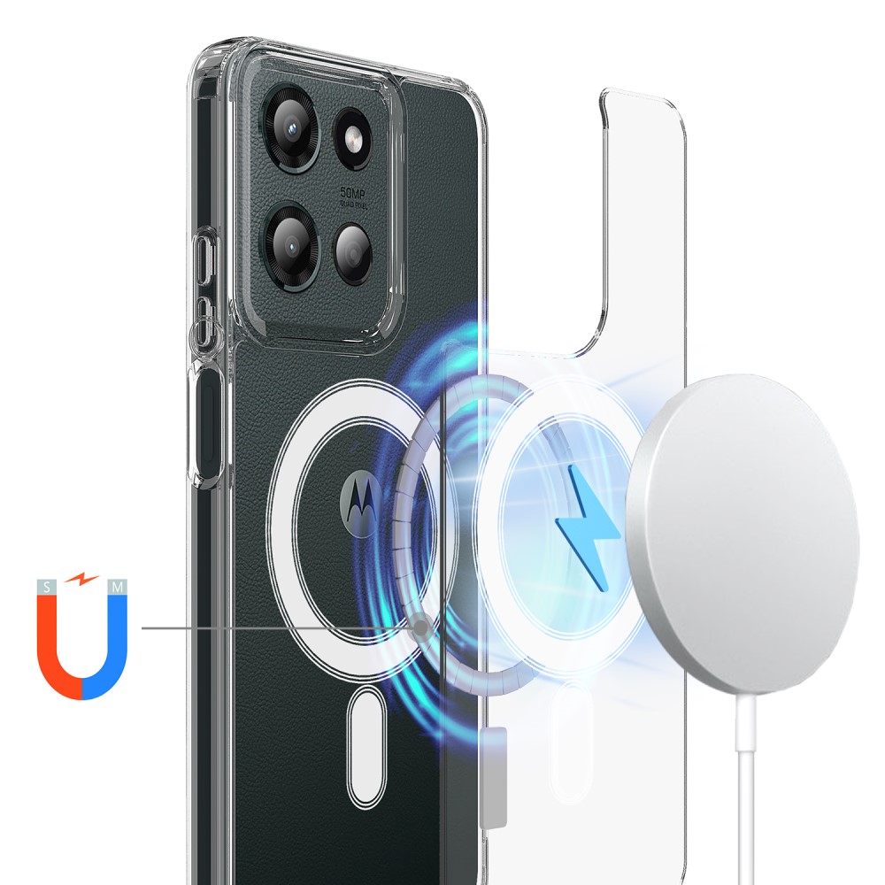  Motorola Edge 60 Stylus Skal Skal MagSafe TPU/Akryl Transparent