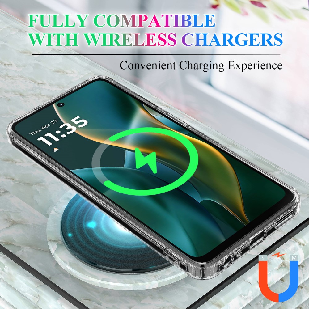  Motorola Edge 60 Stylus Skal Skal MagSafe TPU/Akryl Transparent