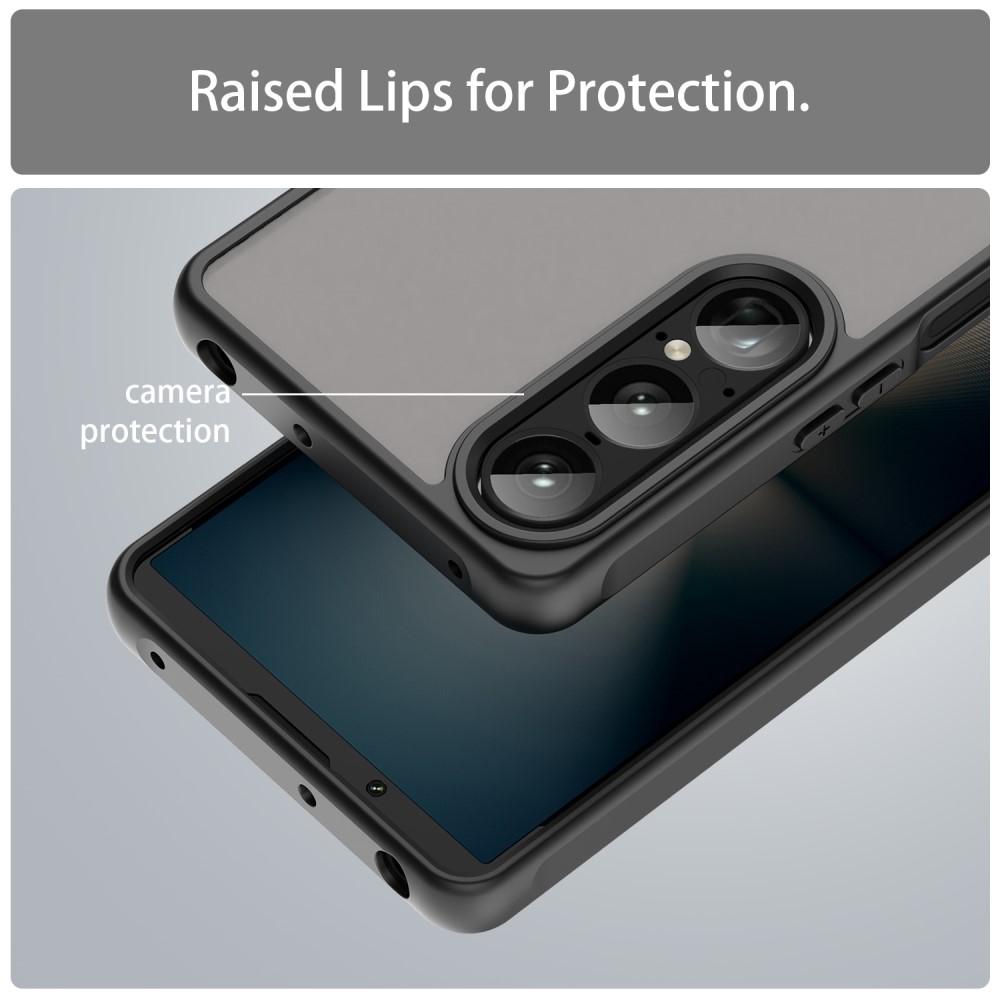  Sony Xperia 1 VII Skal Hybrid Frosted Svart