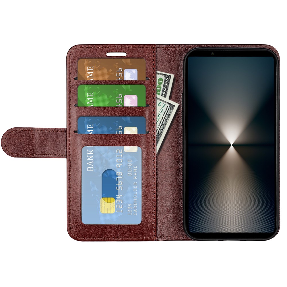  Sony Xperia 1 VII Fodral Crazy Horse Läder Brun