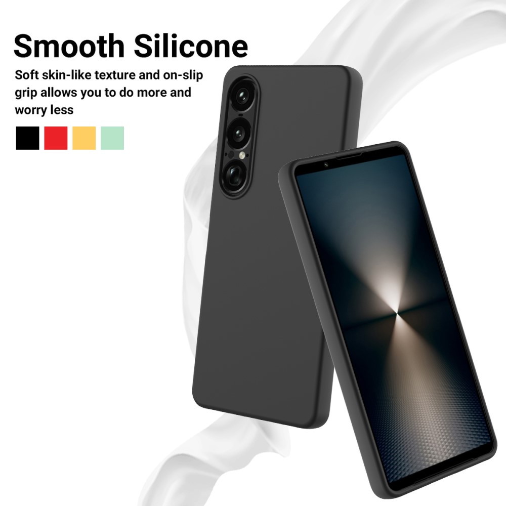  Sony Xperia 1 VII Skal Liquid Silikon Svart