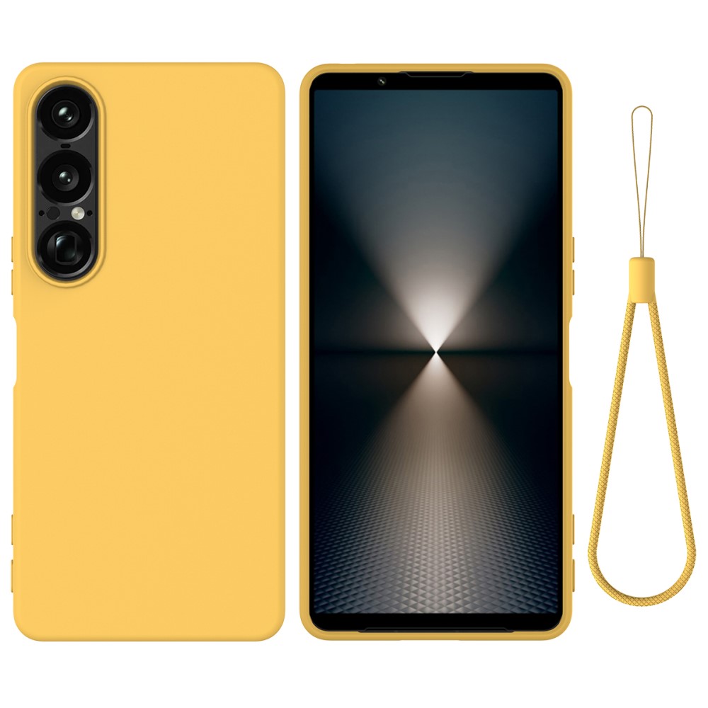  Sony Xperia 1 VII Skal Liquid Silikon Gul
